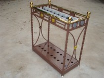 Special hotel lobby 18-head twisted iron flower umbrella stand Self-service lock paint umbrella stand Storage umbrella stand