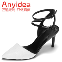 Customized Pointed Summer Code Korean 43 Sandals Womens Thin Large 42 Sandals DIY Size Heel 41 Large Private Strap