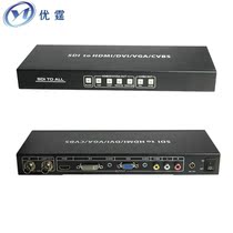 Uting 3G-SDI to HDMI DVI VGA Composite and SDI synchronous conversion distributor