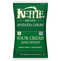 Kettle Brand Potato Chips Sour Cream and Onion