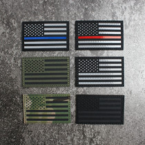 American Flag Magic Sticker IR Reflective Sticker Military Morale Badge Badge Laser Engraving Badge Tactical Helmet Sticker