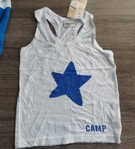 Lone products to pick up leaks real shot childrens clothing Childrens neutral summer knitted vest pure cotton thin bottoming clothes 110 yards white