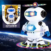 Space rotating robot Intelligent rotating strong wind dazzling dancer Boys and girls childrens electric toys hot sale 1-3-6