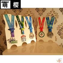 36cm high small waist medal hanger photo frame medal collection display marathon cross-country running reward table