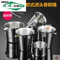 Ice Bucket Bar 304 Stainless Steel Ice Bucket Food Grade Red Wine Ice Bucket Small Ice Bucket Night Ice Bucket Customized