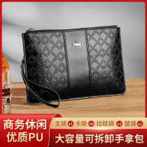 Caravan Crocodile Mens Handbags New Fashion Business Handbags Youth Leisure Large-Capacity Hand Gripping Envelope