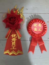 Excellent employee meeting corsage host meeting welcome big red flower custom corsage