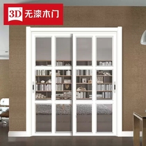 3D non-lacquered wooden door Y-6332