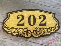 Doorplate number plates Digital cards Acrylic Reliefs logo Hotels Guesthouse House Number Plates Customised