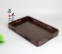 Mahogany incense plate incense stove storage plate Chicken wing wood rectangular wooden tray Wooden tea plate Solid wood fruit plate special offer