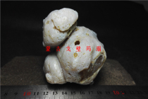 Natural Alashan Gobi agate Gobi blue agate natural hole incense boutique strange stone original stone hand play Stone A