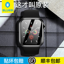 Blueo Blue Ape for Apple iwatch6 SE 5 4 watch film full screen sticker cover applewatch3 2 1 film Drop proof All-inclusive protective film Gorilla