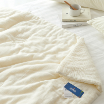 Class A Soft Naked Sleeping Pure Cotton Double Layer Gauze Quilt Air Conditioning By Summer Cool Quilted By Soybean Spring Autumn Quilt by Core Winter