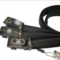 Factory wholesale mens belt wear-resistant double bag double-string automatic buckle than cowhide belt non-aviation belt