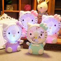 Cartoon cute usb electric fan mini neck fan Dora jingle children portable students mute desktop