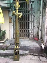 Antique Bronze Sanxingdui Culture Gilt Terracotta Orchard Antique Collection