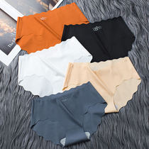 2 3 4 seamless ice silk underwear women sexy cotton crotch women antibacterial waist breathable girl briefs