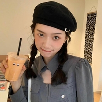 Japanese thin breathable beret children British retro Joker painter hat spring and summer fashion octagonal Bud hat tide