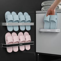 Star Pleton Bathroom Slippers Rack Wall-mounted Wall Toilet Shoes containing deity Toilet Perforated shelf