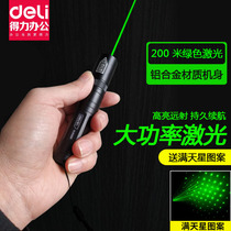 Dali metal charging high-power bright green laser LED LCD screen indicator pen computer teaching conference real estate sand table sales pen outdoor distress pen signal pen finger star Pen