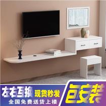 Dresser Bedroom Modern simple small apartment desk Master bedroom wall-mounted makeup table TV cabinet partition combination