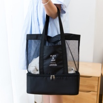 Swimsuit bag dry and wet separation Womens waterproof bag swimsuit equipment supplies swimming storage bag portable portable beach bag