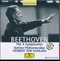 Spot (audio and video) complete collection of Beethoven Symphony Karajan 5CD global DG 4630882