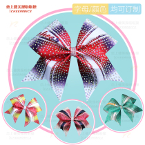 Customized skills cheerleading competition headgear jazz dance accessories large bow head flower flower ball cheerleading women