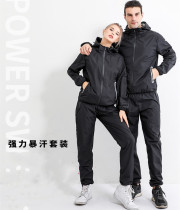 Sweat clothing mens summer plus size explosion sweat control body weight loss clothing womens running fitness training sweating suit sportswear