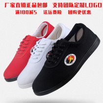 Cotton Tai Chi shoes Canvas Spring and Summer men and women martial arts shoes Practice shoes Taijiquan thick soft base kung fu shoes