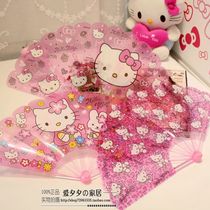 Cute Cartoon Folding Fan Children Summer Teenage Girl Hearts Carry-on Children Student Girl Folding Fan Plastic Group Fan