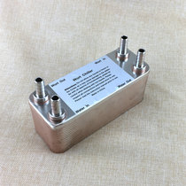 304 stainless steel home brewed beer wort plate type heat changer 30 disc plate heat exchanger 1 2  water pipe