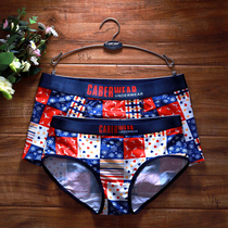 caber Capelli new couple underwear Modaer cotton mens boxer printed womens triangle pants tide