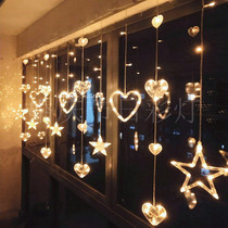 Small colored lights string lights Full of Sky star lights Net red lighting decorative lights curtain lights LED lights wedding room hanging lights bedroom bedroom