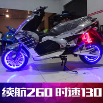 Hussar electric car mid-mounted electric motorcycle high-speed cool high-power modification 96 adult takeaway lithium battery car
