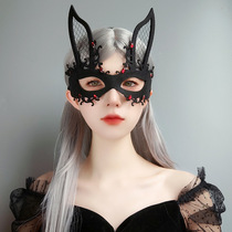 Halloween Easter Nightclub Bar Rabbit Mask Prom Performance Party Half-Face Rabbit Girl Sexy Face Mask Woman