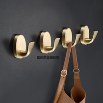 New Chinese style hook single hook after entering the door wardrobe clothes hook light luxury modern simple coat hook wall hanging gold