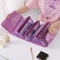 Makeup Bag Woman Portable Large Capacity Shower Care Supplies Cashier Bag Folding Detachable Travel Wash Toiletry Bag