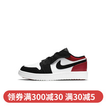 NIKE AIR JORDAN 1 LOW AJ1 Black toe male and female children sports basketball shoes CI3436-116