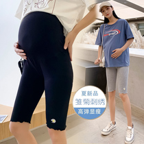Fat plus size maternity shorts summer cotton five-point pants Korean fashion belly leggings 200 pounds tide