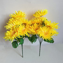 Tomb Sweeping Day Sweep Tomb Sweeping Tombs With Plastic Flowers Fake Flowers Sacrificial Sweeping Tombs Imitation Golden Silk Chrysanthemum Fake Bouquet Cemeteries