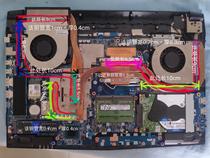 Shenzhou TX7GX9 series sizzling dragon notebook copper pipe heat dissipation modified diy gar copper pipe 16 inch 17 inch heat pipe