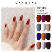 Beauty tide autumn nail polish 2021 New Frosted seal Net red plum color Morandi nail shop dedicated