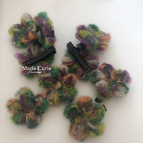 MARIE CURIE handmade oil painting small flower handmade small flower hair clip