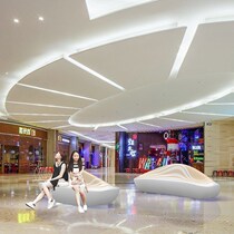 Fashion new FRP Marine curve seat Mall creative beauty Chen shape bench outdoor special-shaped leisure chair