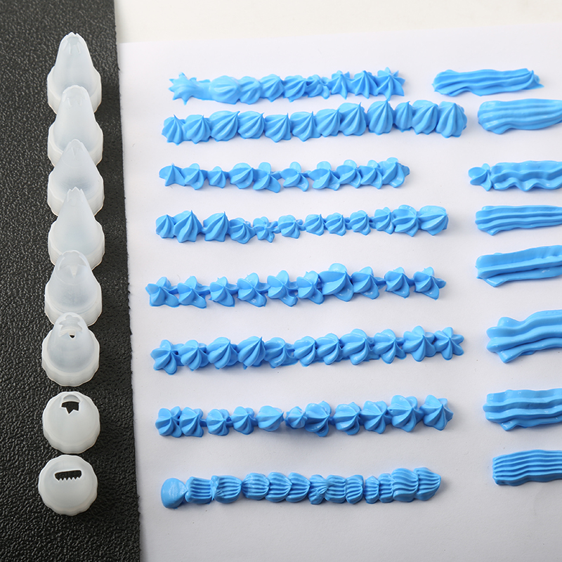 White plastic flower mouth DIY cream decorative food play mobile phone shell cream glue 50g matching flower mouth accessories