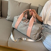 Japan Sports Fitness Bag Womens Bag Dry Wet Separation Yoga Bag Light Portable Travel Bag Mesh Red Travel Bag