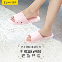 Portable travel slippers male and female summer foldable non-slip lovers on business hotel tourist light indoor bathrooms sandals
