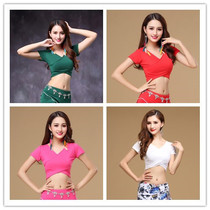 Belly dance Gong suit coat short sleeve 2019 new spring summer practice Dance Top yoga costume Modeer Cotton