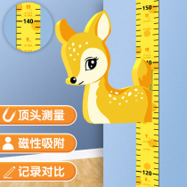 Height wall sticker 3D stereoscopic Childrens room Decorative Cartoon Stickler Baby Height Ruler Removable Recording Measuring Instrument